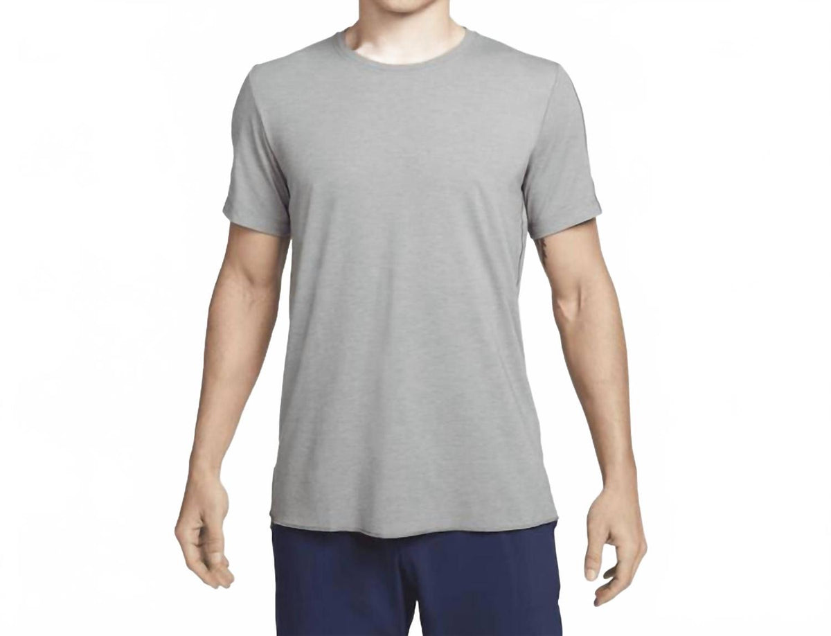 Yoga Training Dri-Fit Short Sleeve Top In Gray