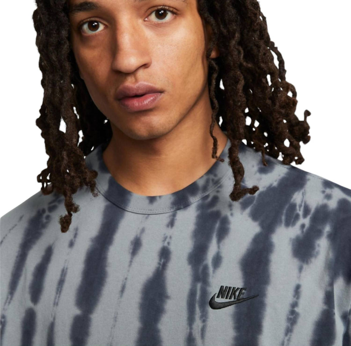 Men's Essentials Tie-Dye T-Shirt In Grey Navy