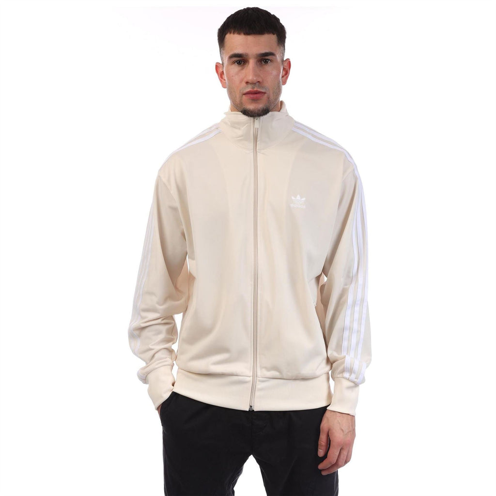 adidas Originals Classics Firebird Track Top in black and white, sporty tracksuit jacket with iconic logo and ribbed cuffs