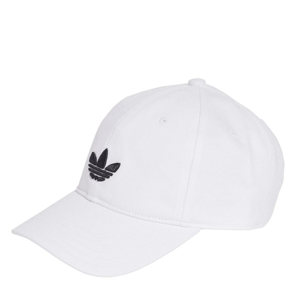 adidas Originals white baseball cap with black Trefoil logo