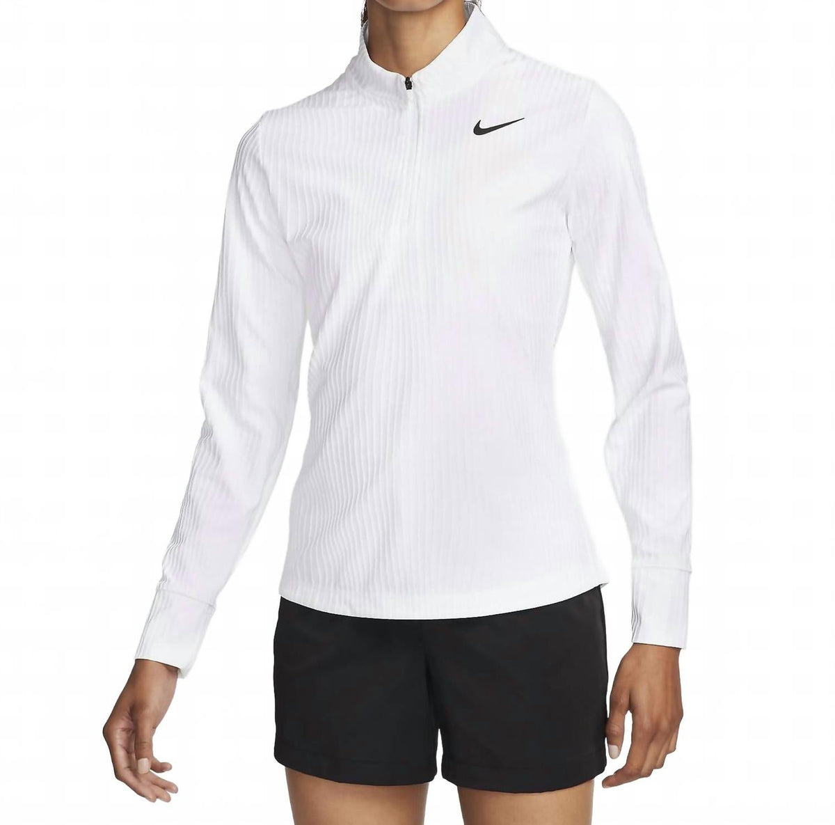 Women's Tour Dri Fit Adv 1/4 Zip Golf Top In White