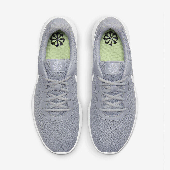 Men's Nike Tanjun DJ6258-022 Sneaker Wolf Gray Barely Volt Lace Up Running Shoes