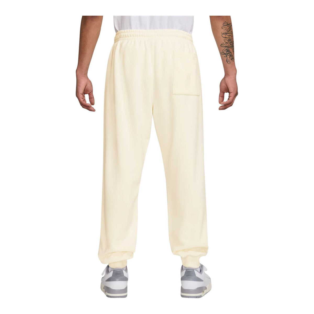 Mens Jordan Brooklyn Fleece Pants Pale Ivory/Infrared 23