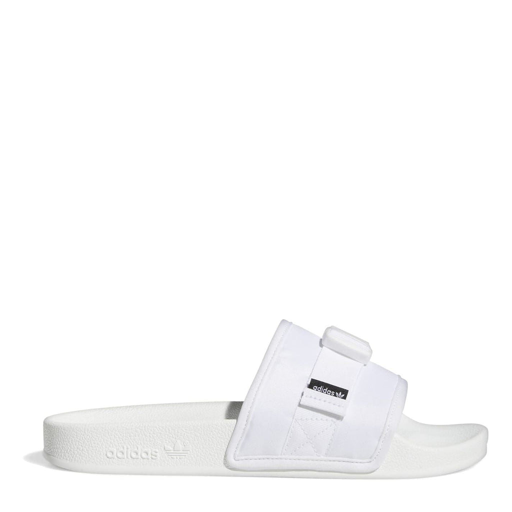 adidas Originals Adilette Pouch Sliders footwear with pouch design, featuring cushioned straps and sporty style.