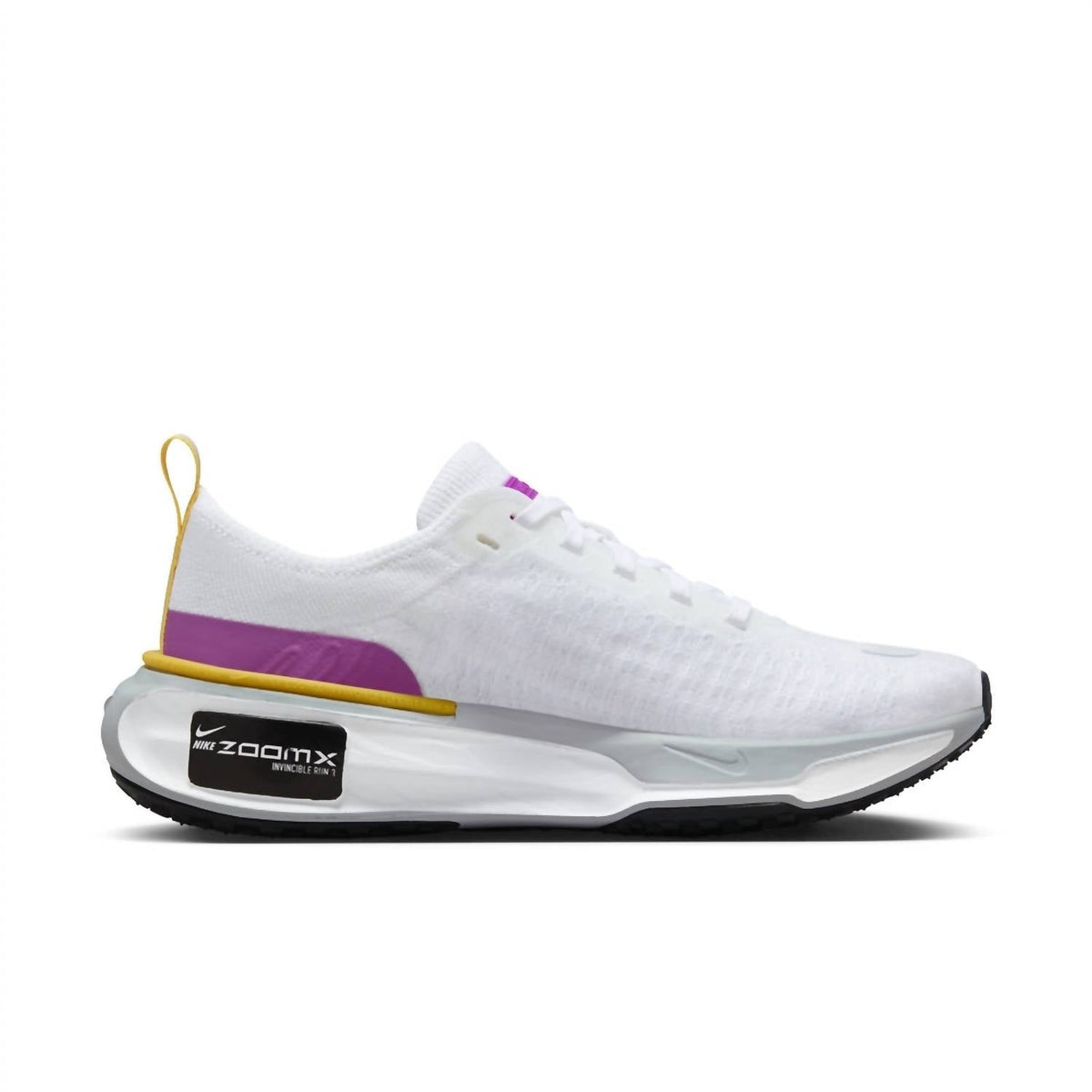 Women's Zoom X Invincible Run 3 Shoes In White/vivid Purple
