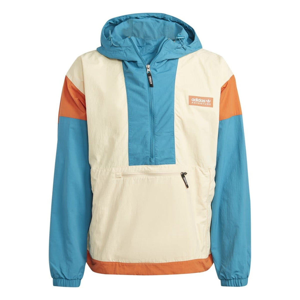 adidas Originals windbreaker jacket, hooded design with front zip and patch logo