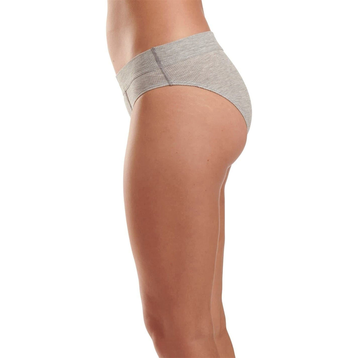 adidas Originals 2x2 Rib High Waist Brief in white, showcasing the comfortable ribbed fabric and high waist design.