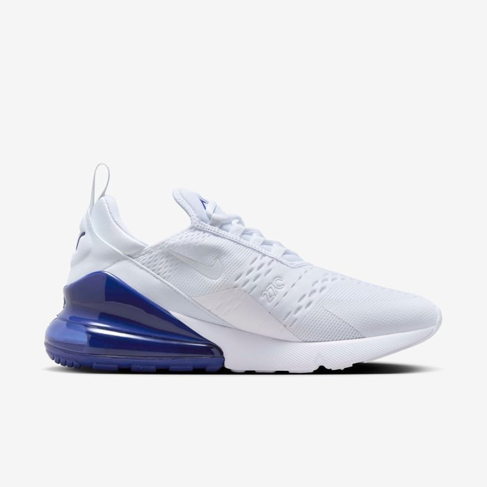 Men's Nike Air Max 270 FJ4230-100 Sneaker White Royal Blue Lifestyle Shoes