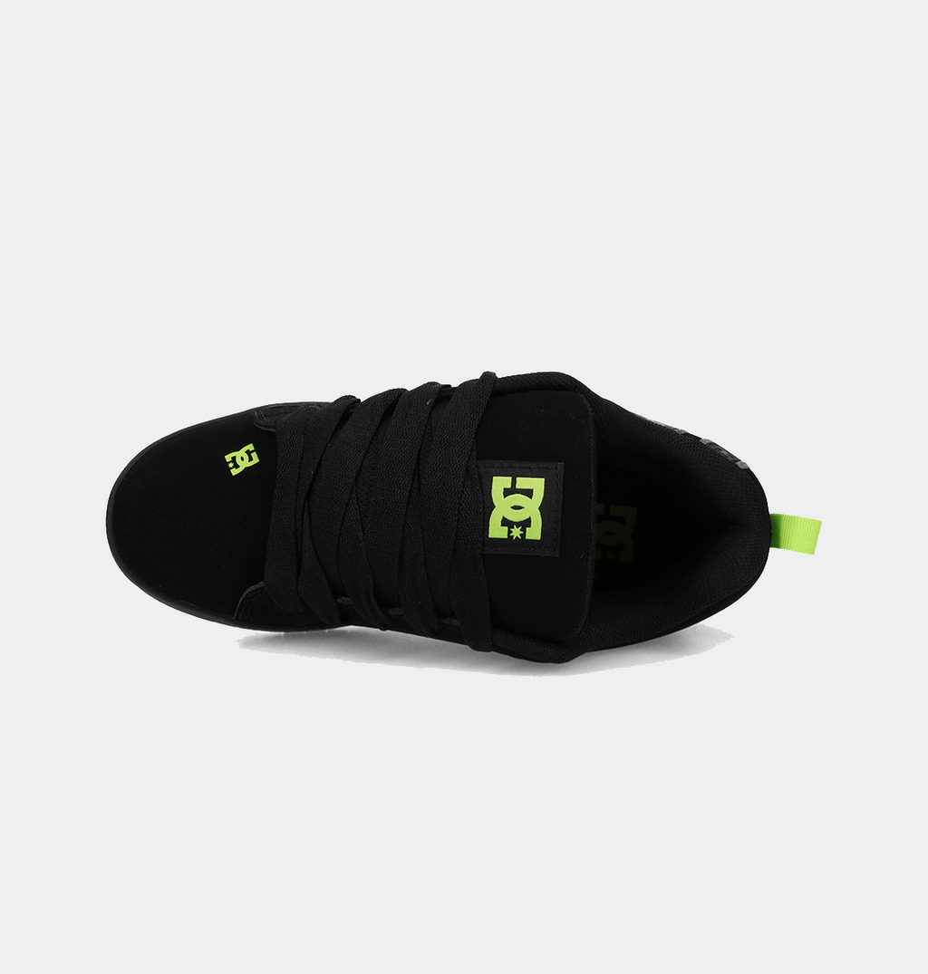 Black Court Graffik sneakers with green logo details