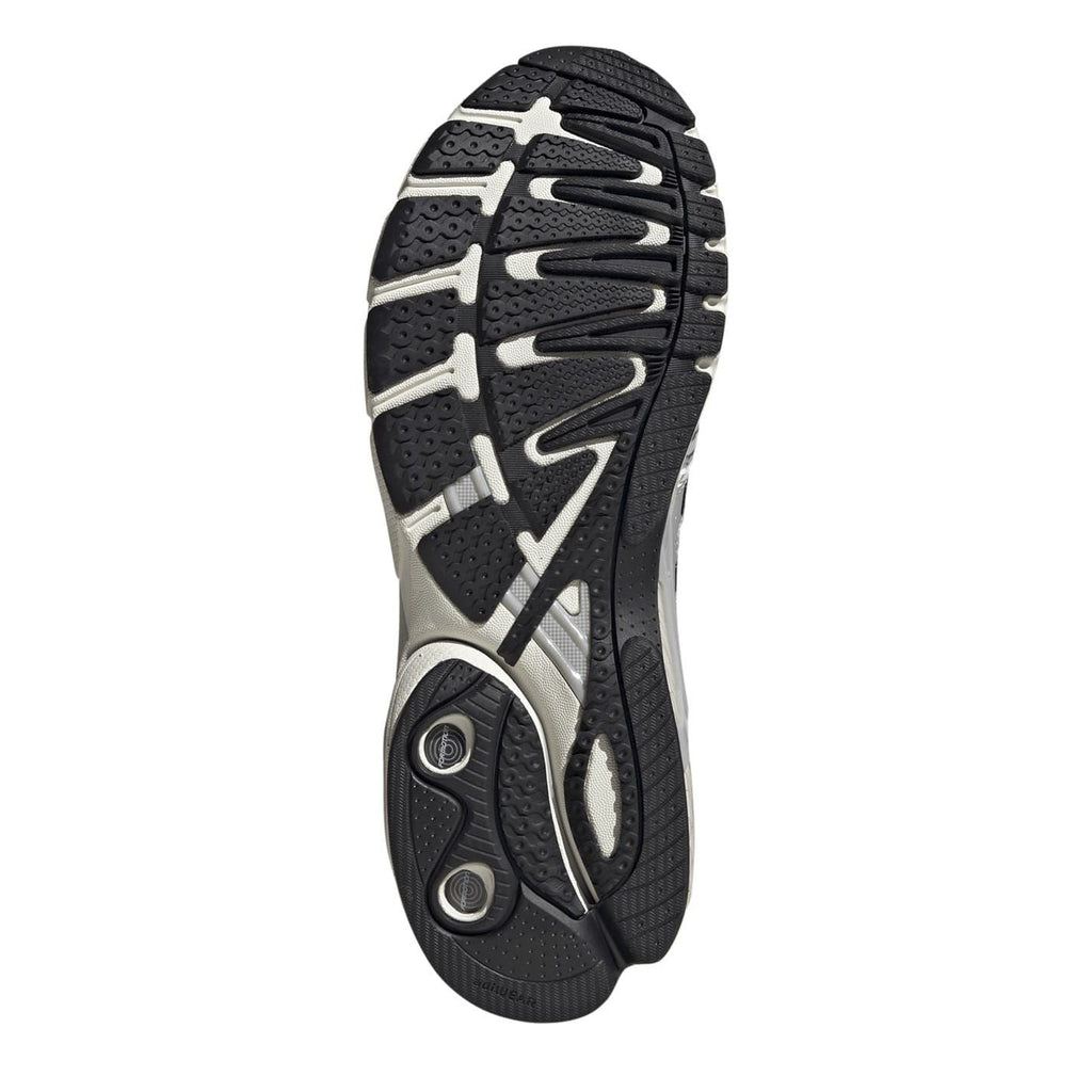 adidas Adistar Control 5 shoe outsole with black tread and white traction lines