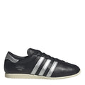 adidas Originals low-top lace-up sneakers, black with silver stripes and Paris branding