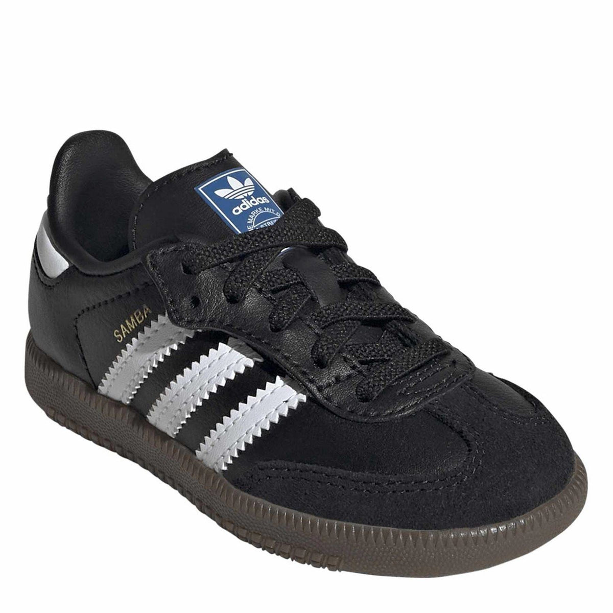 adidas Originals Samba OG low-top sneakers, black leather with lace-up front