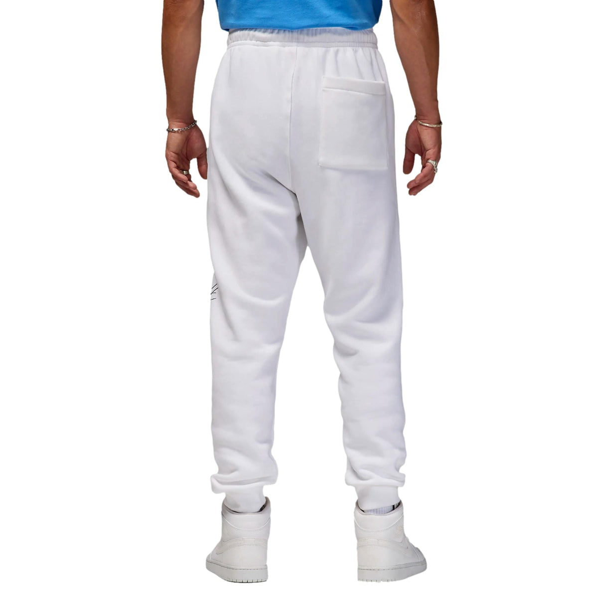 Men's Nike Essential Fleece Baseline Pants White/Legend Blue FD7345-100