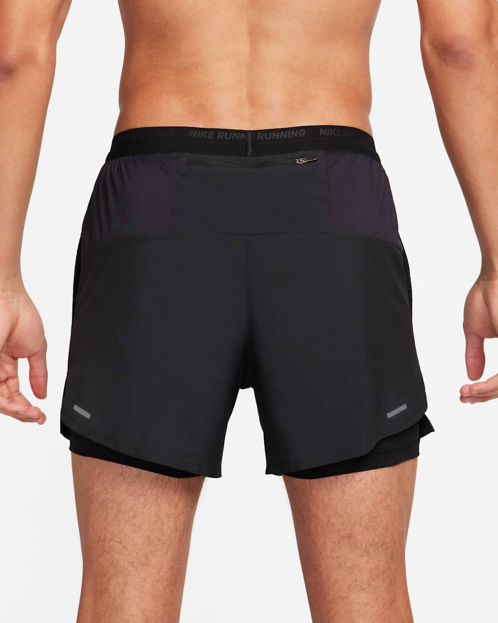 Dri-Fit 5" 2-In-1 Running Shorts In Black/reflective Silver