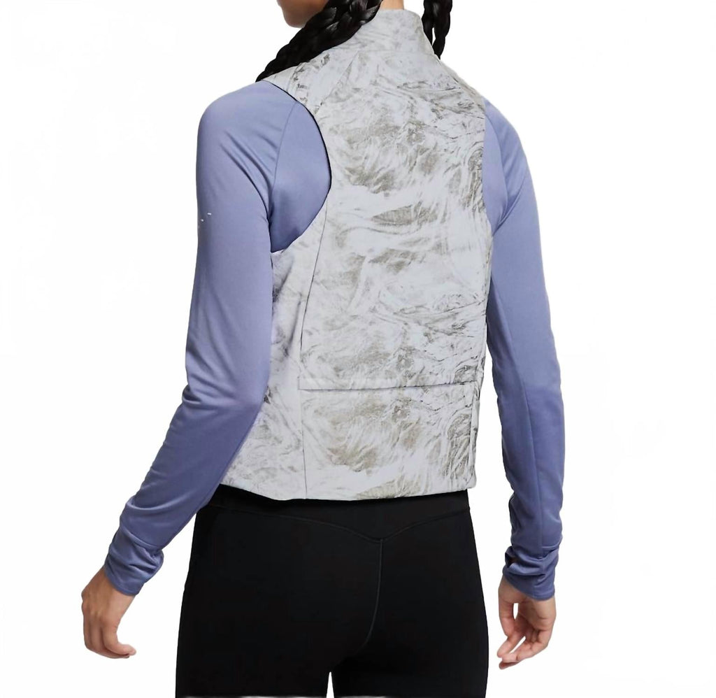 Swift Therma-Fit Adv Reflective Running Vest In Vast Grey/black