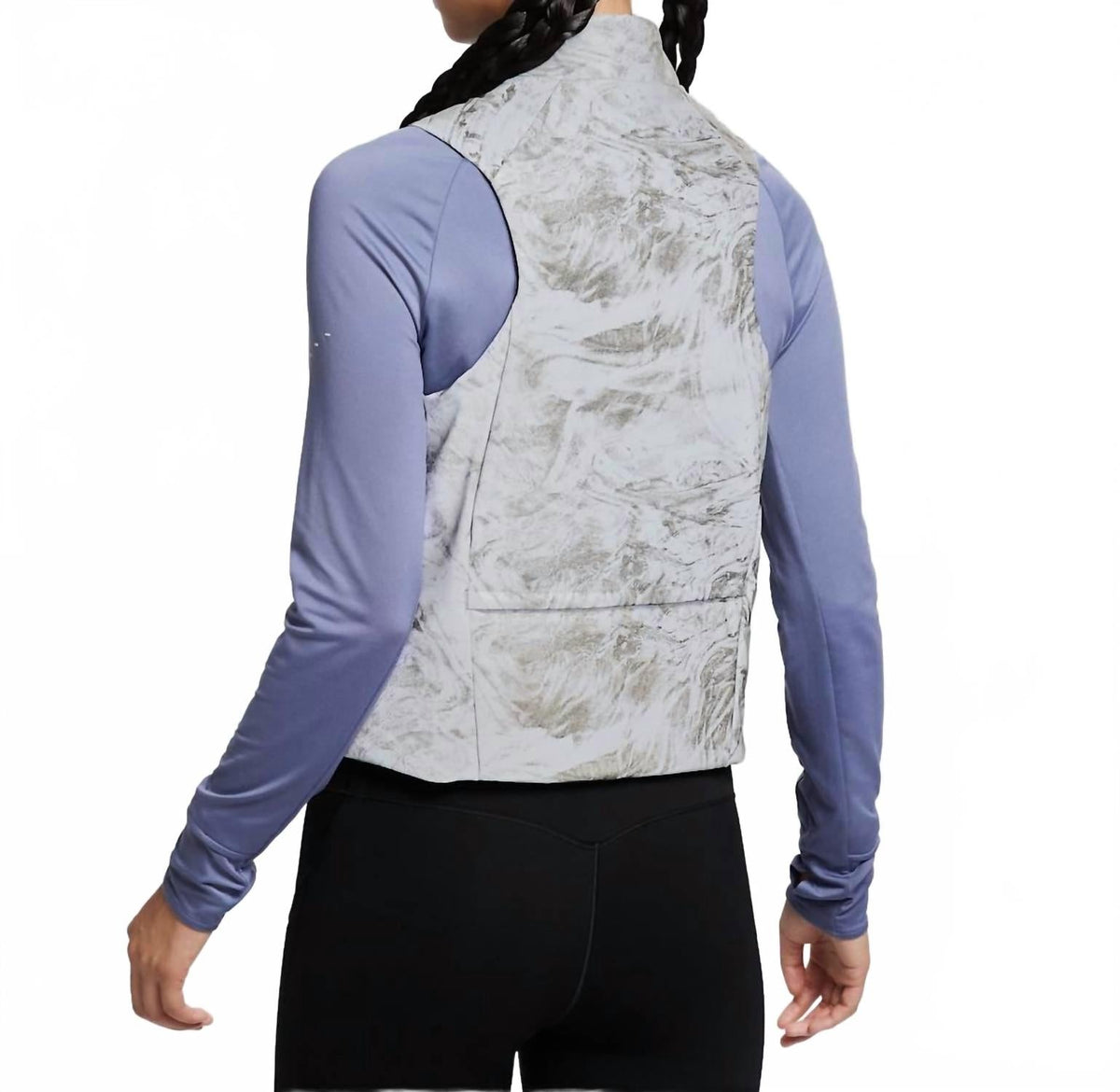 Swift Therma-Fit Adv Reflective Running Vest In Vast Grey/black
