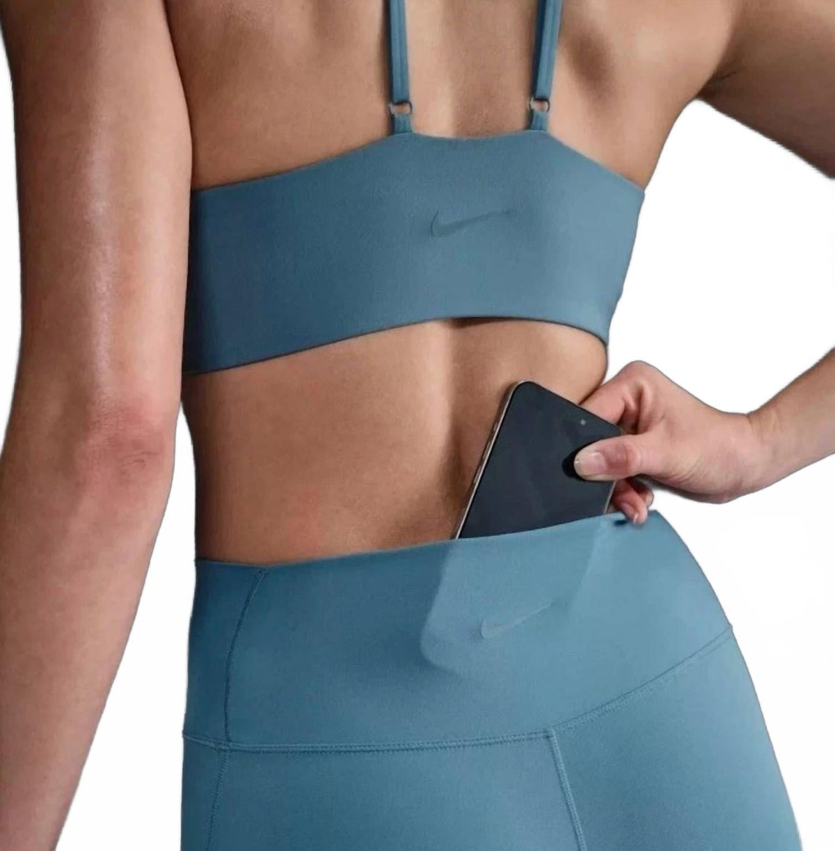Women's Biker Short In Light Blue