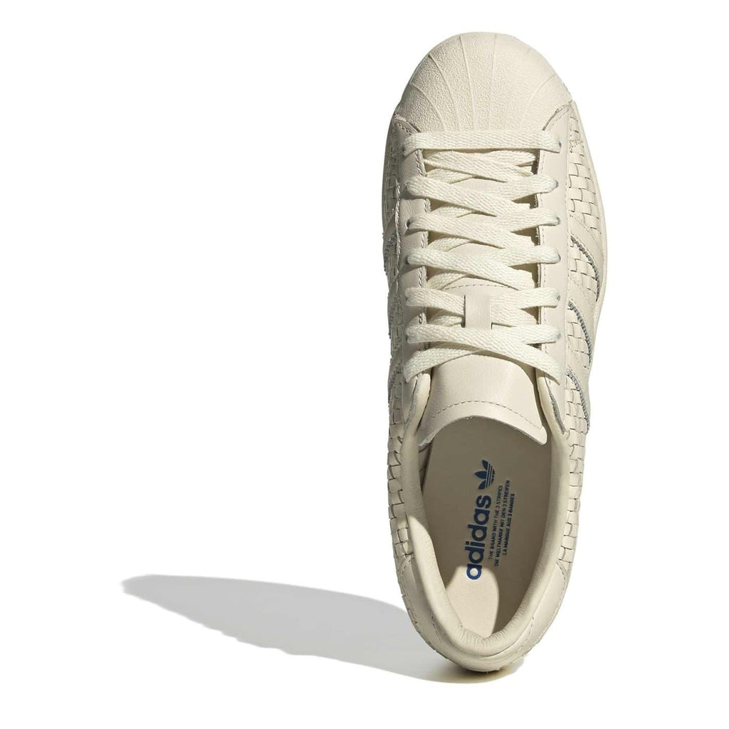 adidas Originals low top sneakers, cream lace-up with textured sidewall