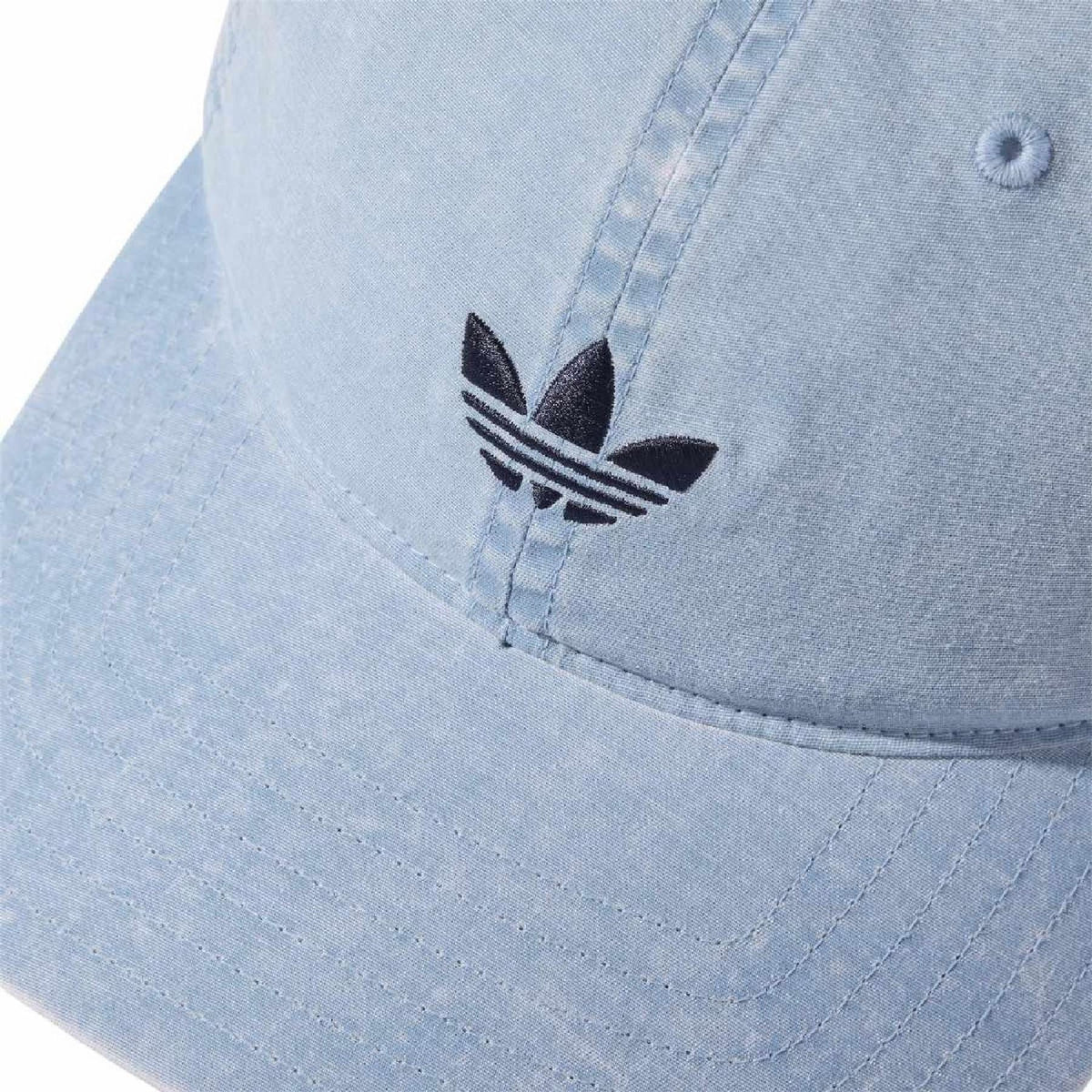 adidas Originals dad cap light blue with black embroidered adidas Trefoil logo
