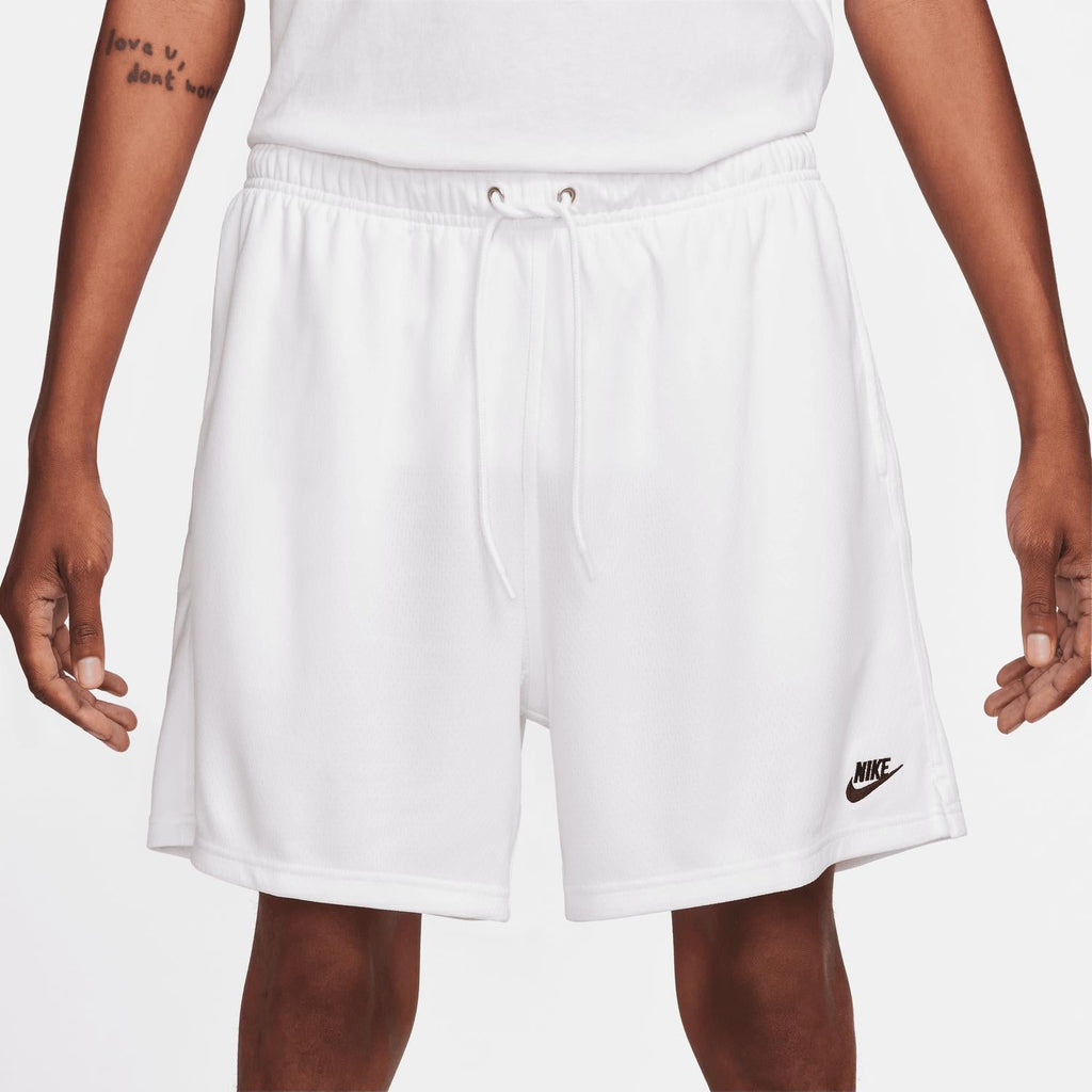 Men's Club Mesh Shorts In White/black