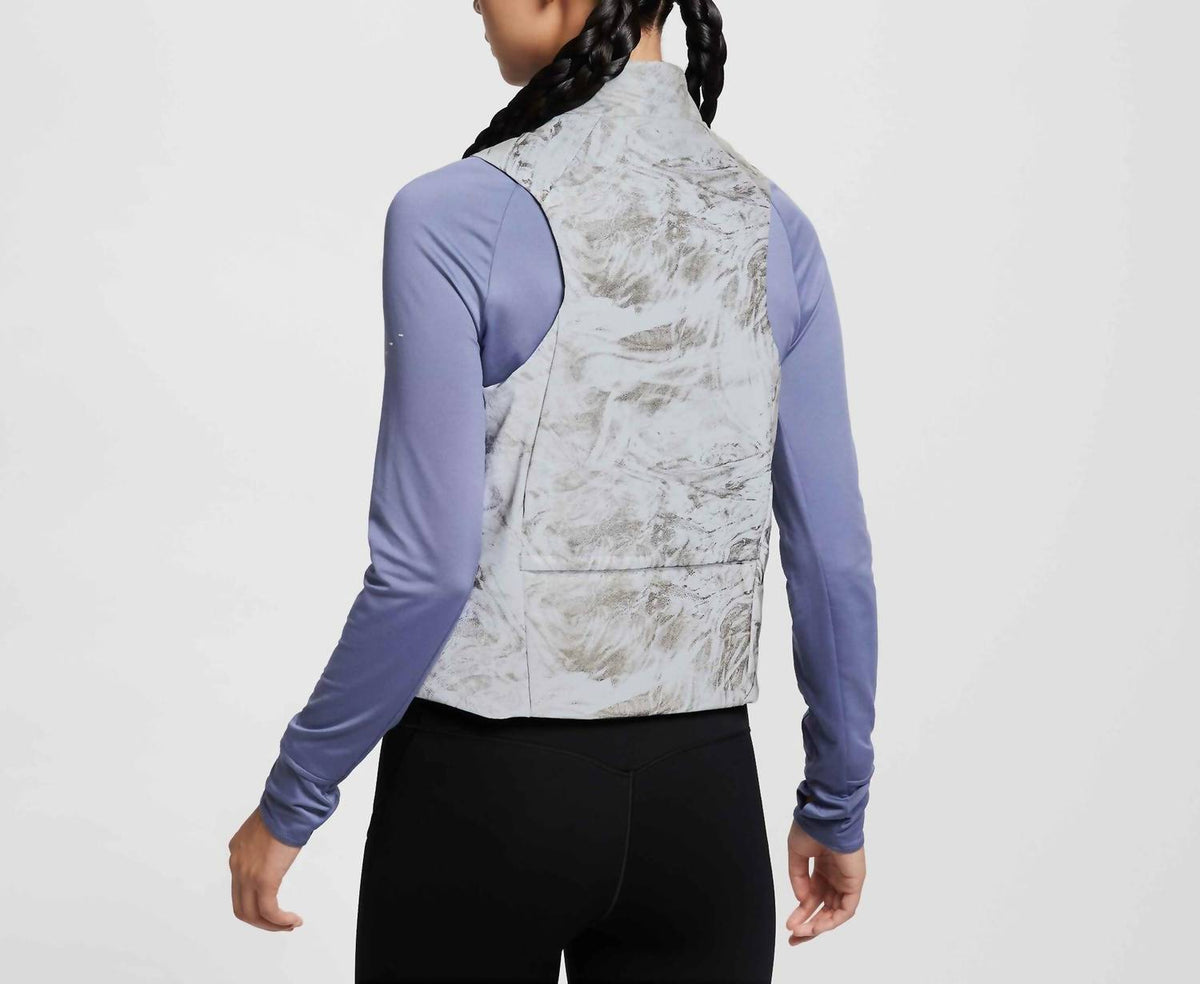 Therma-Fit Adv Reflective Running Vest In Vast Grey/black