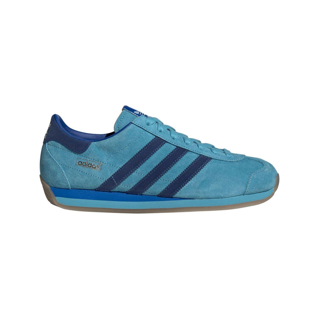 Blue adidas Originals Country Japan trainers with suede upper and dark three stripes