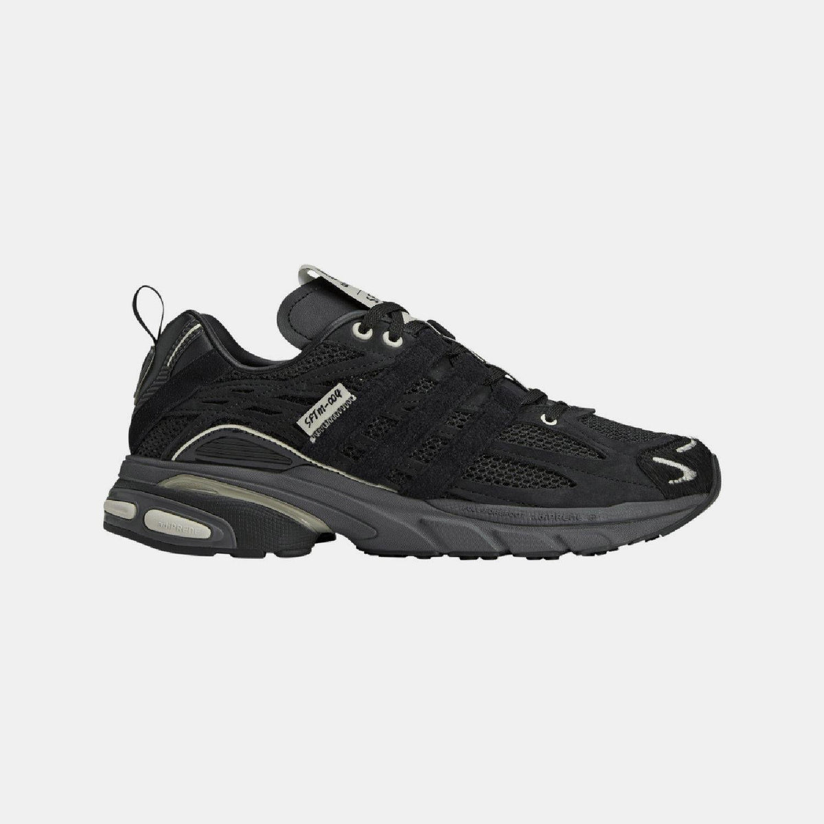 adidas Originals Adistar Cushion STFM trainers, white athletic footwear with cushioned soles and stylish design for active wear