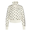 adidas Originals polka-dot track jacket with hood, off-white and black graphics