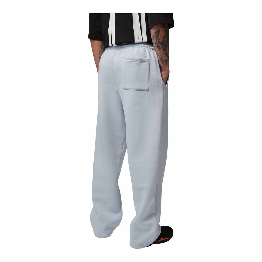 Mens Jordan Brooklyn Fleece Oversized Open Hem Pants Aura/Black