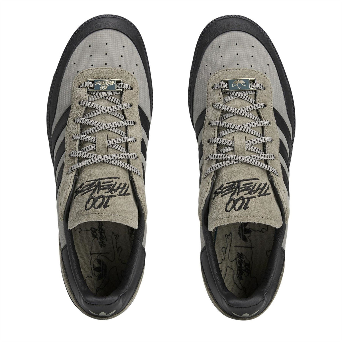 adidas Originals 100t Palos hi footwear showing white canvas high-top sneakers with laces and classic design