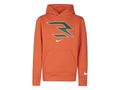 Kids Nike 3BRAND Icons Fleece Hoodie Orange Graphic Print Pullover GBO150