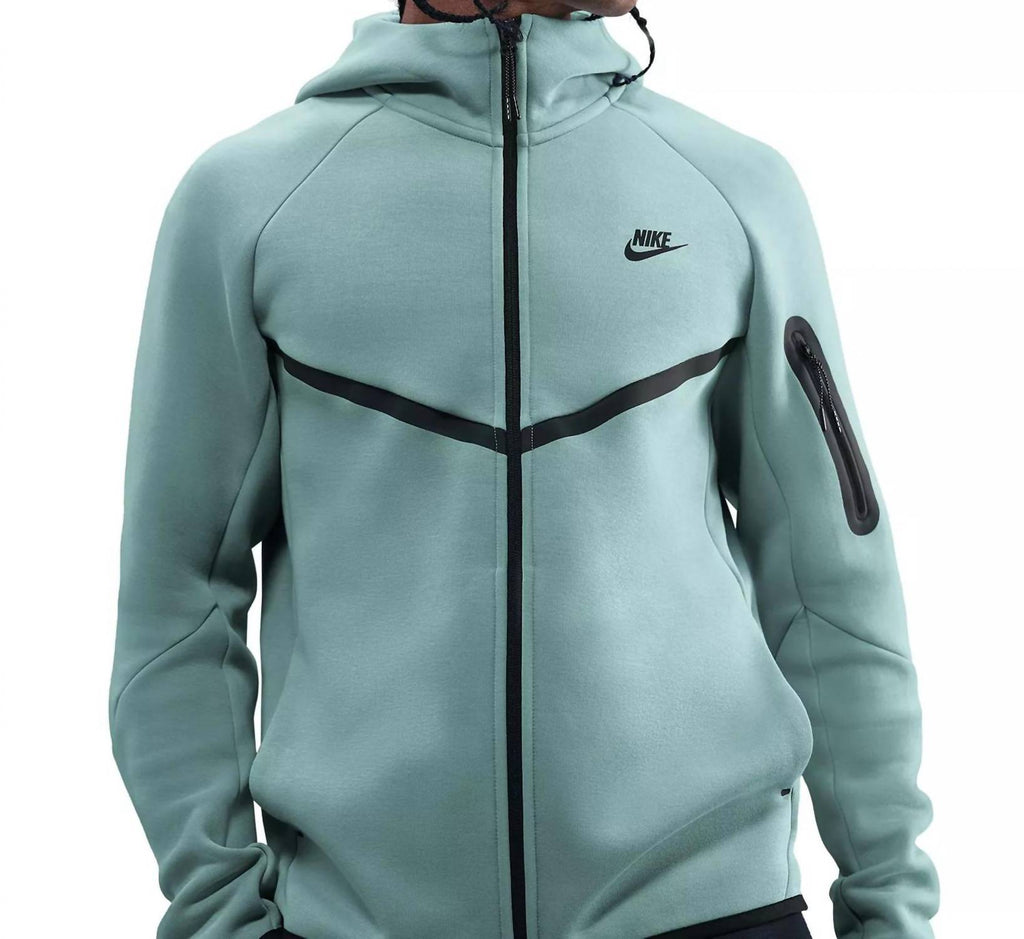 Men's Tech Fleece Zip Up Top In Light Blue