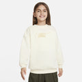 Kids Nike Sportswear Club Fleece FJ6161-113 Sweatshirt Ivory Active JAX114