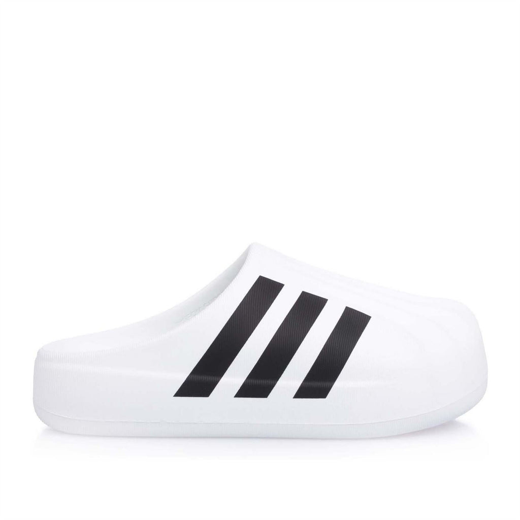 adidas Originals Superstar Mule shoes, white low profile with black triple-bar logo