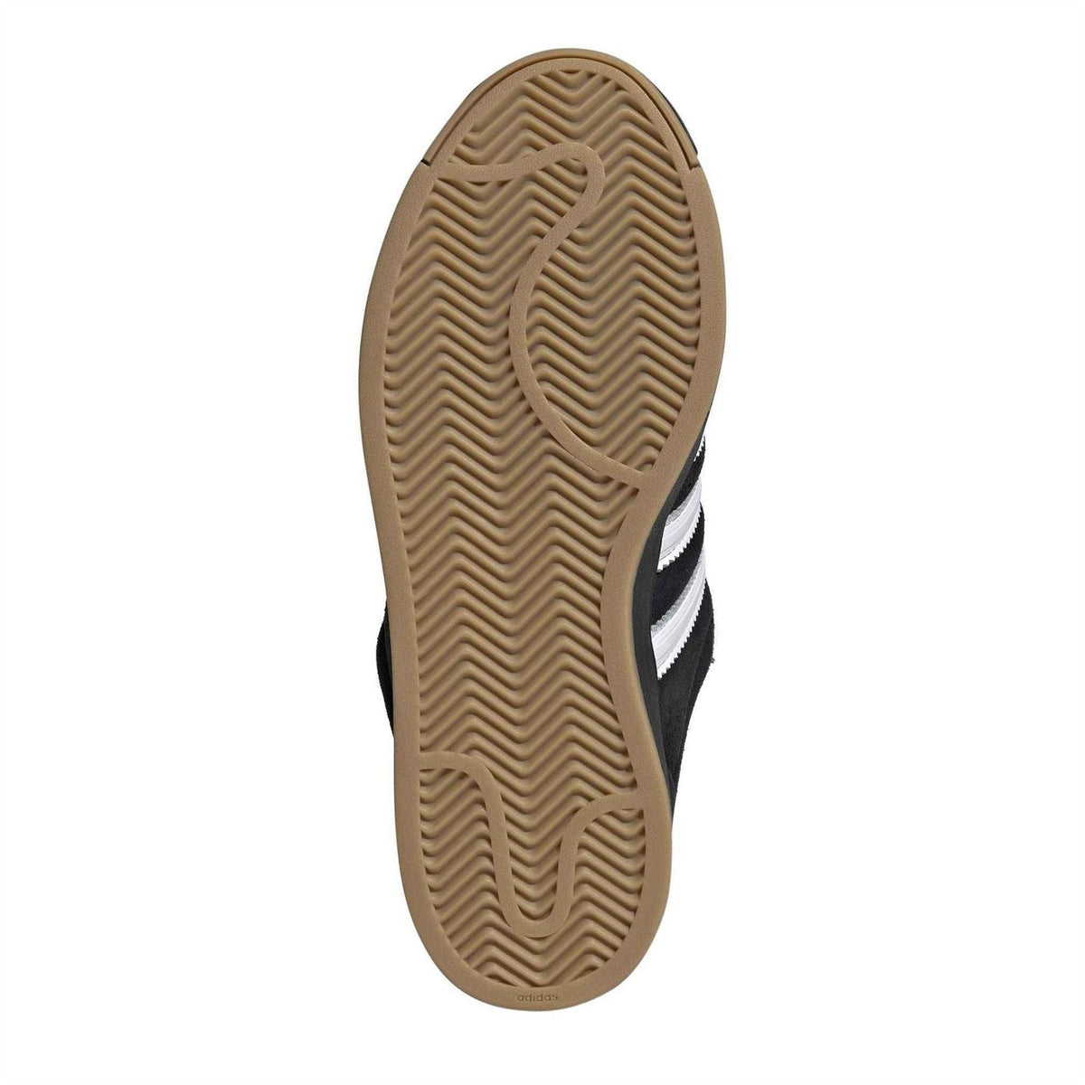 adidas Originals Superstar rubber outsole with textured gum-brown tread pattern
