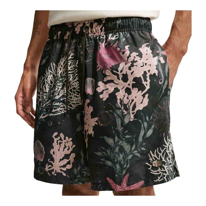 Mens Nike Club Flow Shorts Sequoia/Peony