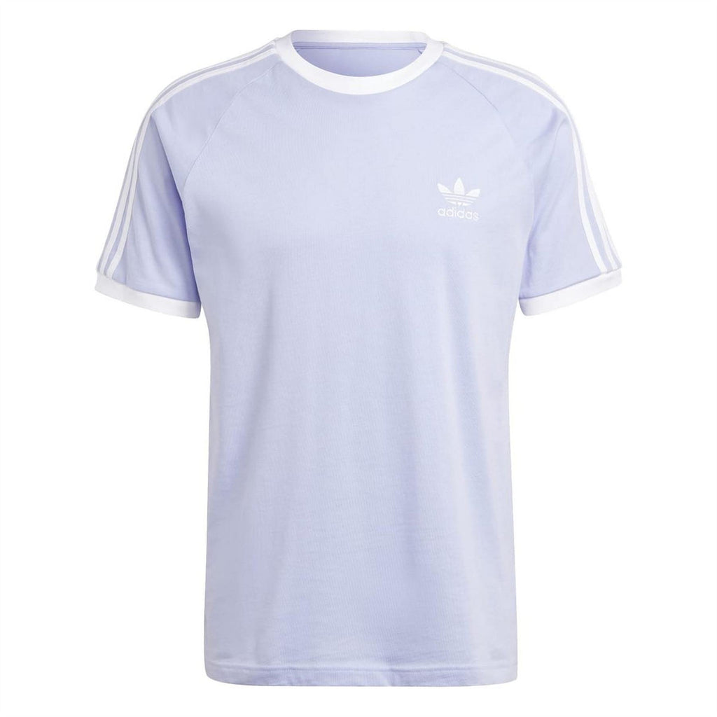adidas Originals Classics 3 Stripes T-shirt featuring iconic three stripes design in white and black, casual fit, front view.
