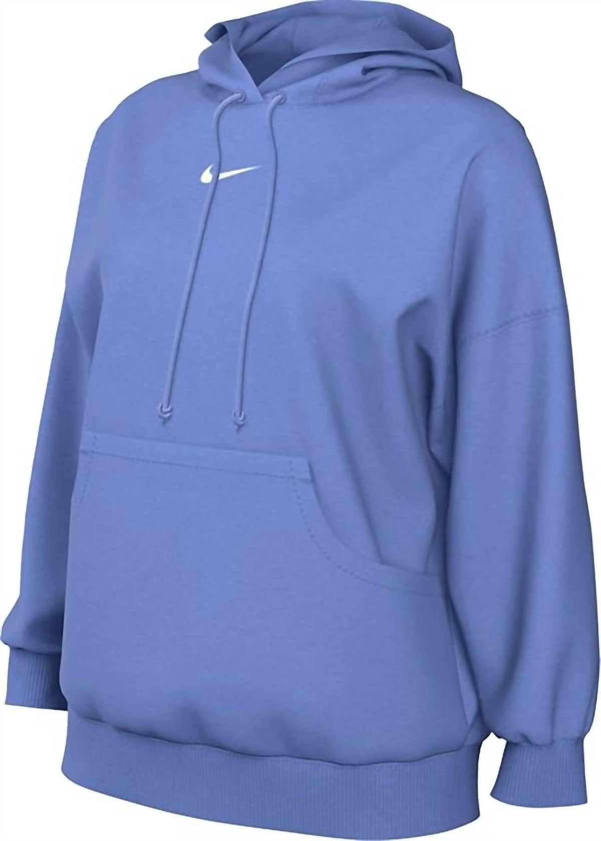 Phoenix Fleece Pullover Hoodie In Game Royal/white