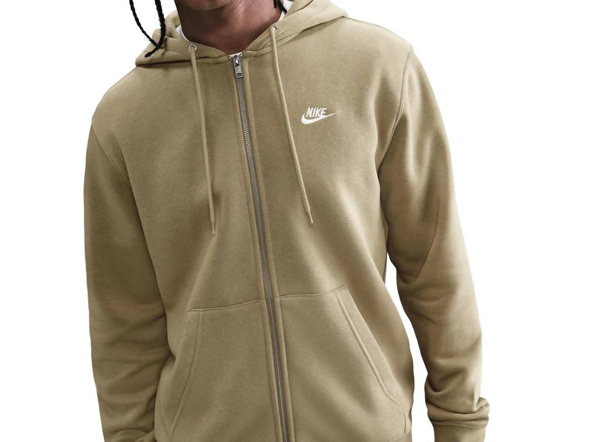 Men's Full-Zip Fleece Hoodie In Parachute Beige