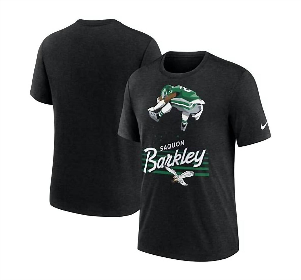 Men's Saquon Barkley Philadelphia Eagles Player Graphic T-Shirt In Black