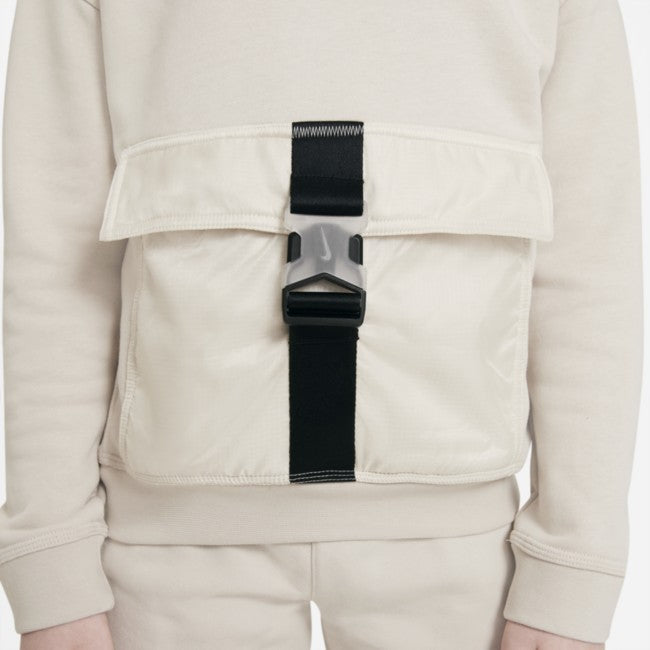 Nike Sweatshirt Kids  Desert Sand Long Sleeve Crew Neck Pullover GBO156