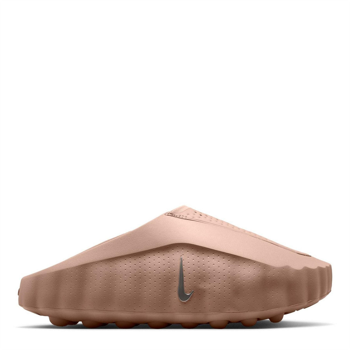 Nike Mind 001 sandals beige slip-on with perforated upper and Nike Swoosh