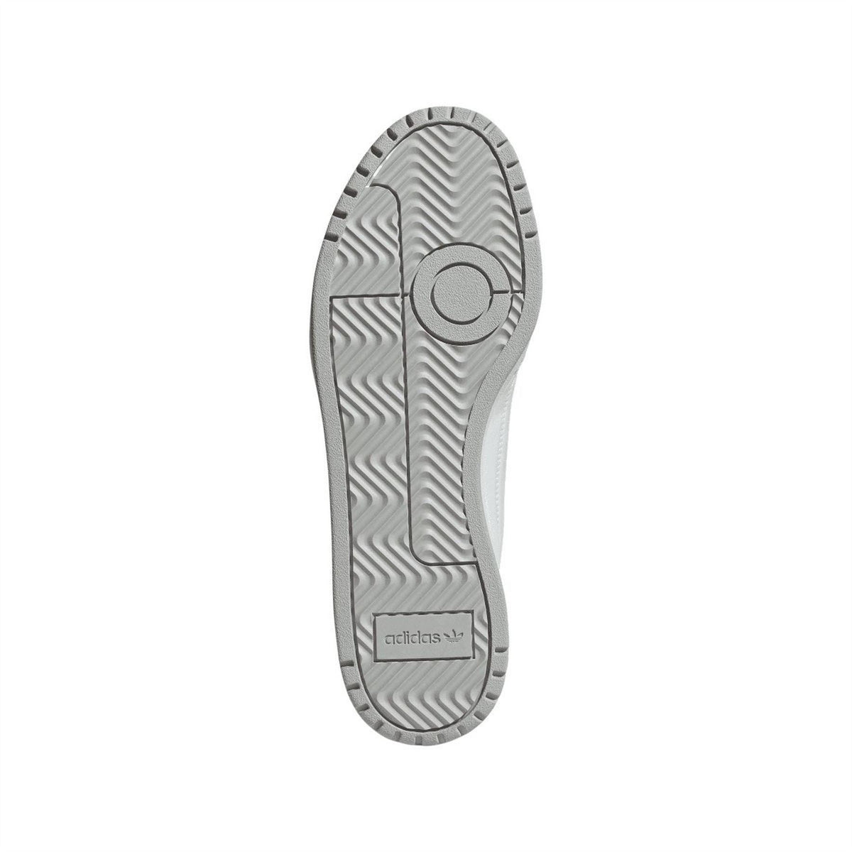 White adidas Originals trainer outsole with textured rubber tread pattern