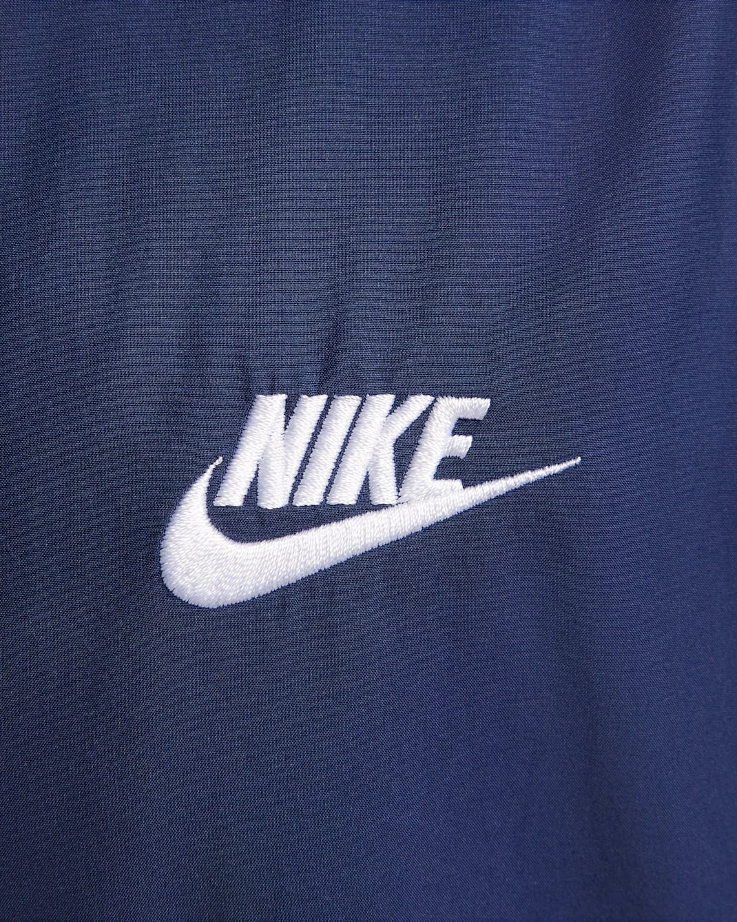 Men's Nike Club Coaches Jacket Navy Relaxed Fit Drawcord Hem Snap Front KFC185