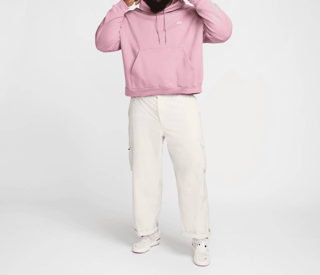 Sb Pullover Fleece Pullover Skate Hoodie In Plum Dust/white