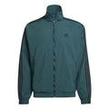 Women’s adidas track top in teal, full-zip woven jacket with side stripe panels