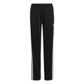 adidas Originals juniors black track pants with elastic waist and white side stripes