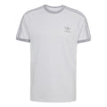 Grey adidas Originals 3-Stripes T-shirt with crew neck and adidas logo