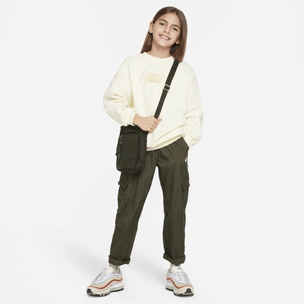Kids Nike Sportswear Club Fleece FJ6161-113 Sweatshirt Ivory Active JAX114
