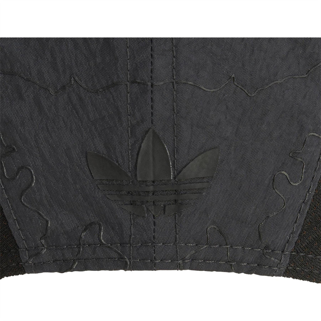 Charcoal cap crown with embossed adidas trefoil logo